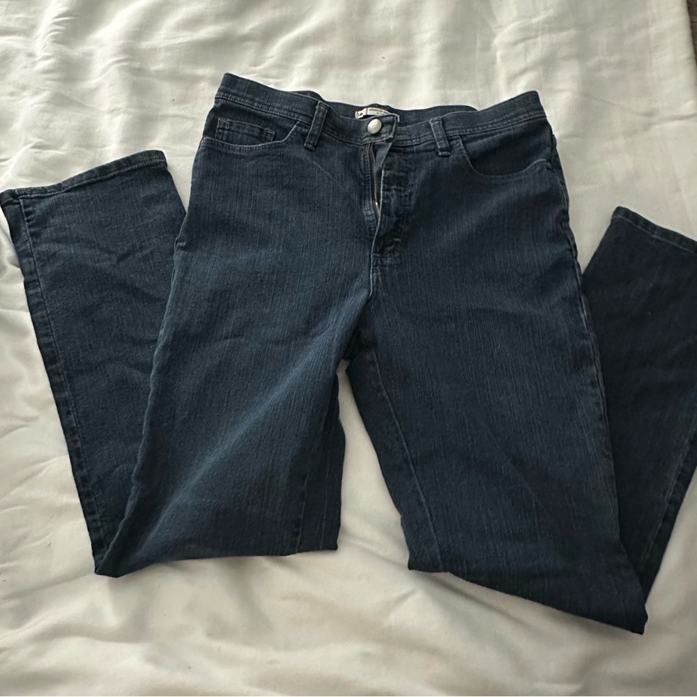 Dark Wash Straight Leg Jeans